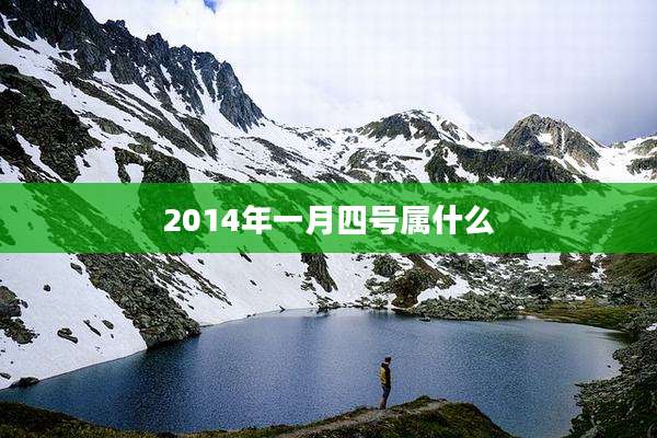2014年一月四号属什么