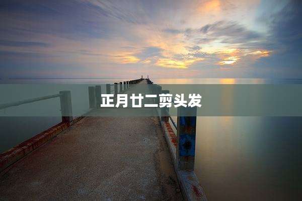 正月廿二剪头发