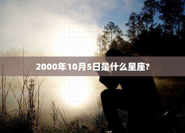 2000年10月5日是什么星座?