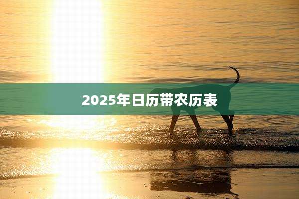 2025年日历带农历表