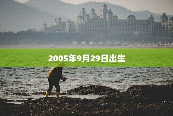 2005年9月29日出生