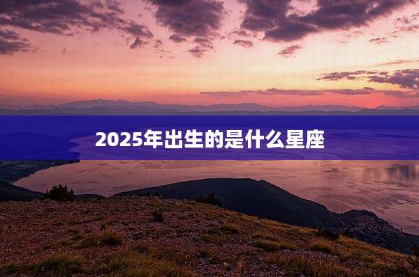 2025年出生的是什么星座