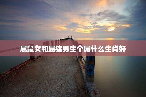 属鼠女和属猪男生个属什么生肖好