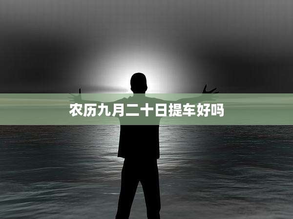 农历九月二十日提车好吗