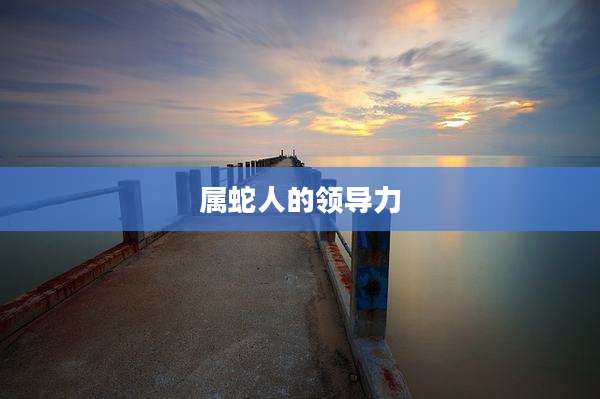 属蛇人的领导力