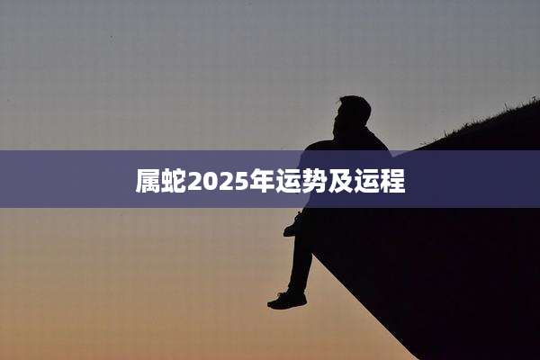 属蛇2025年运势及运程