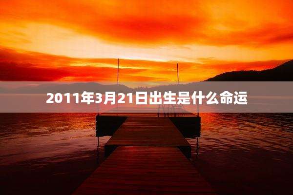 2011年3月21日出生是什么命运