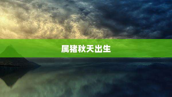 属猪秋天出生