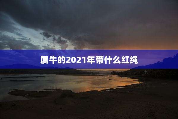 属牛的2021年带什么红绳