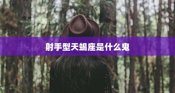 射手型天蝎座是什么鬼