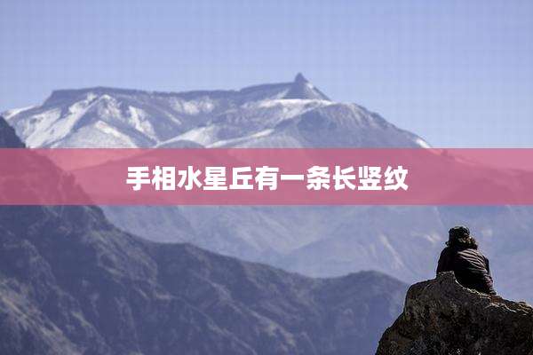 手相水星丘有一条长竖纹