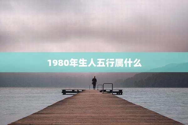 1980年生人五行属什么