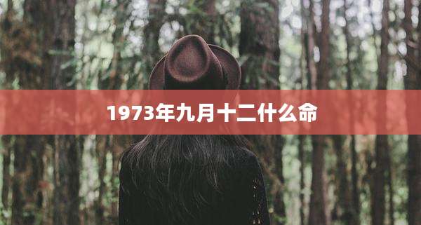 1973年九月十二什么命