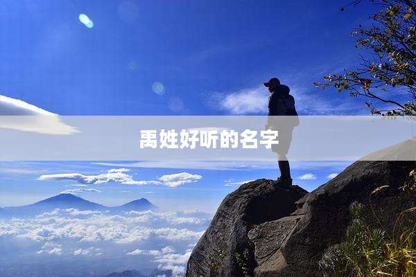 禹姓好听的名字