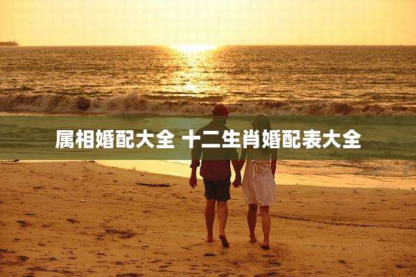 属相婚配大全 十二生肖婚配表大全