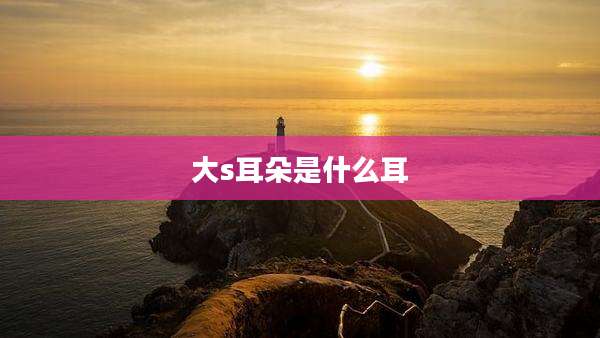 大s耳朵是什么耳