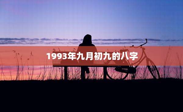 1993年九月初九的八字