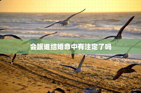 会跟谁结婚命中有注定了吗