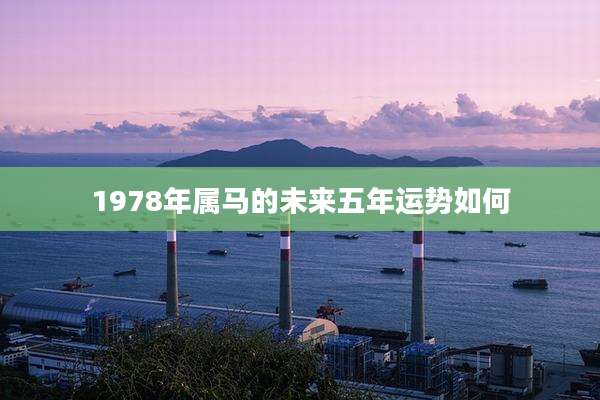 1978年属马的未来五年运势如何