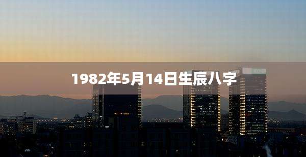 1982年5月14日生辰八字