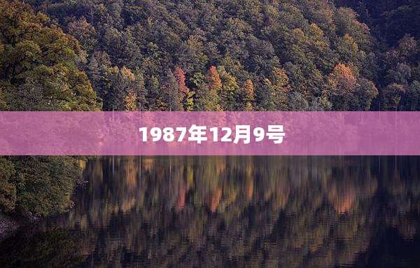1987年12月9号
