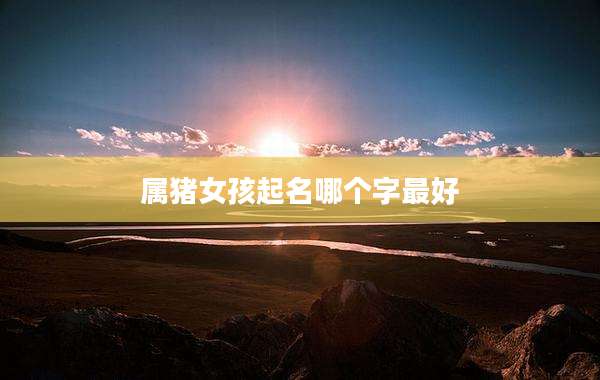 属猪女孩起名哪个字最好