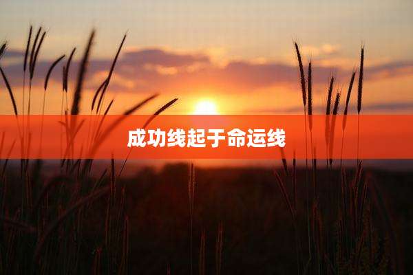 成功线起于命运线