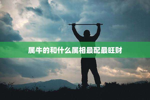 属牛的和什么属相最配最旺财