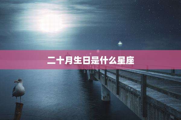 二十月生日是什么星座
