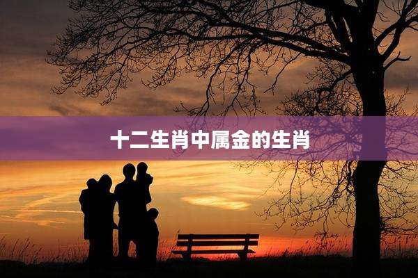 十二生肖中属金的生肖