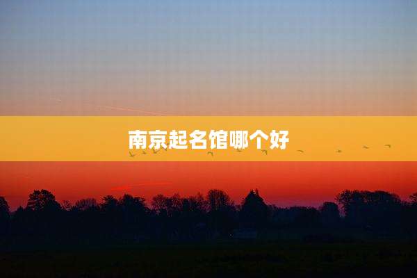 南京起名馆哪个好