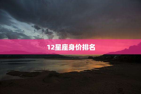 12星座身价排名