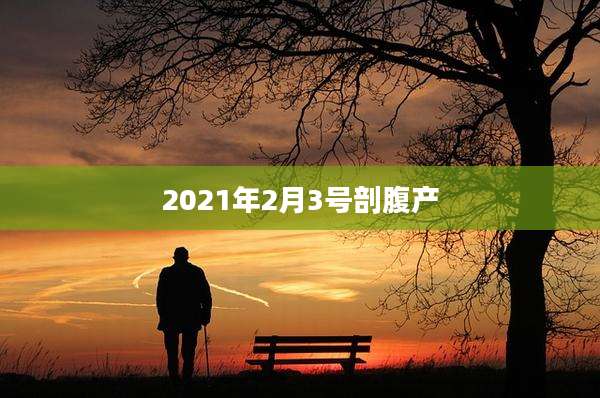 2021年2月3号剖腹产