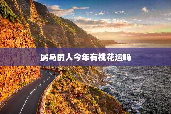 属马的人今年有桃花运吗