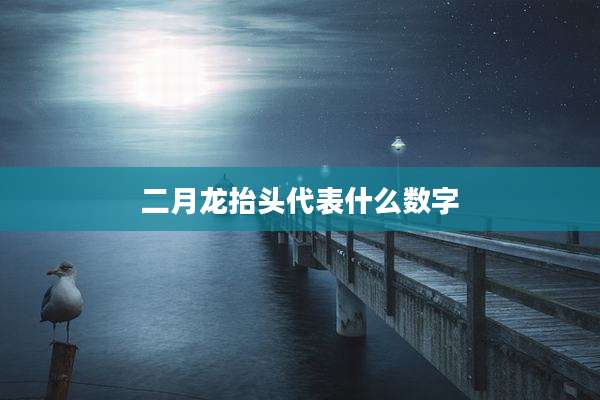 二月龙抬头代表什么数字