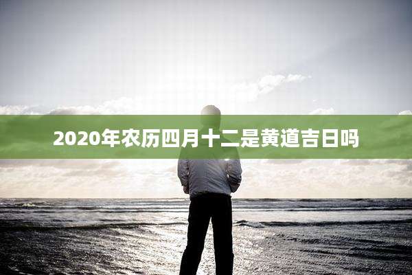 2020年农历四月十二是黄道吉日吗
