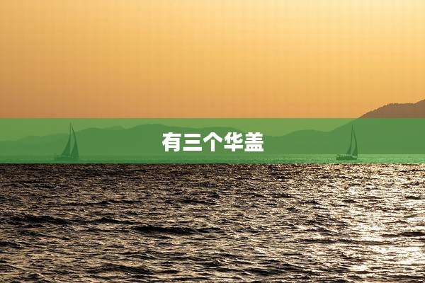 有三个华盖