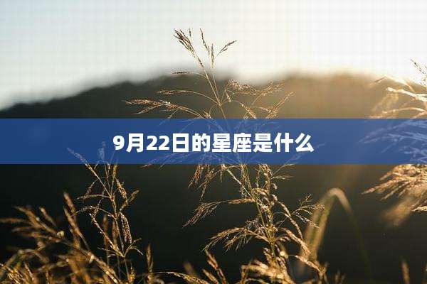 9月22日的星座是什么