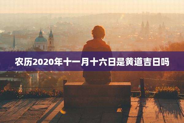 农历2020年十一月十六日是黄道吉日吗