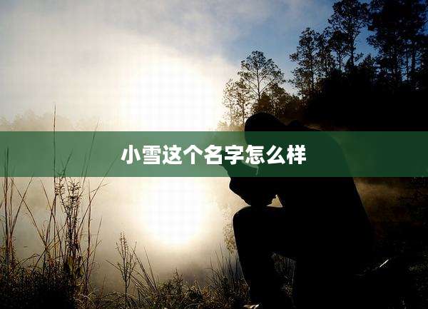 小雪这个名字怎么样