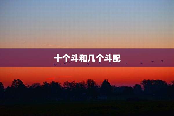 十个斗和几个斗配