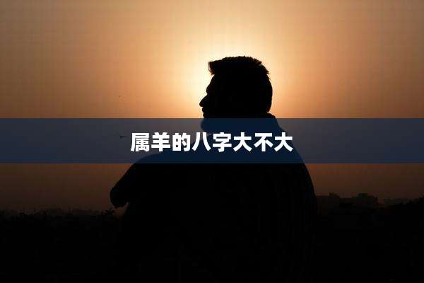 属羊的八字大不大