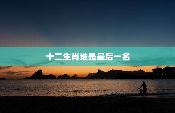 十二生肖谁是最后一名