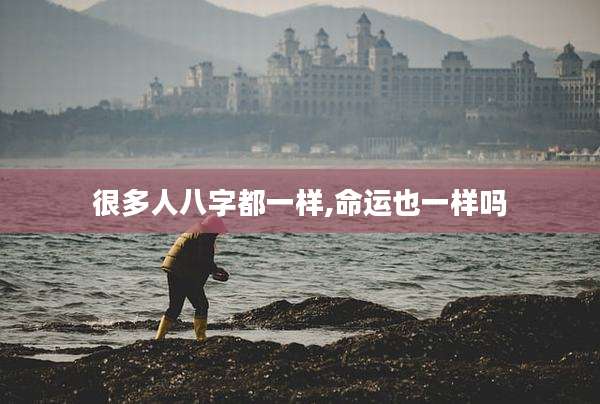 很多人八字都一样,命运也一样吗