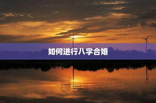 如何进行八字合婚