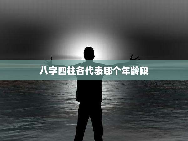 八字四柱各代表哪个年龄段