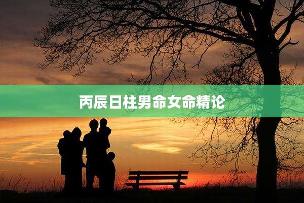 丙辰日柱男命女命精论