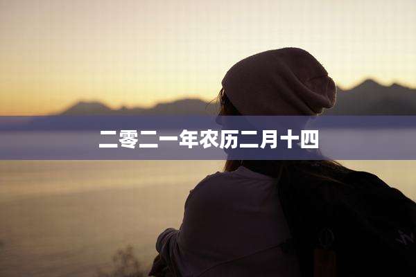 二零二一年农历二月十四