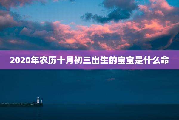 2020年农历十月初三出生的宝宝是什么命