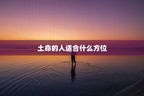 土命的人适合什么方位
